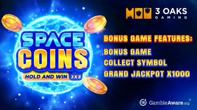 3 Oaks Gaming Launches Exciting Space Coins Slot