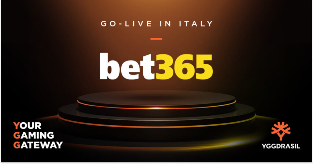 Yggdrasil Bet365 Partnership